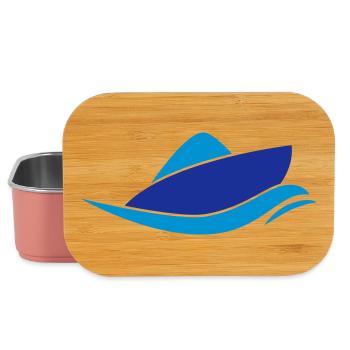 boat - Lunch Box - light pink - Front