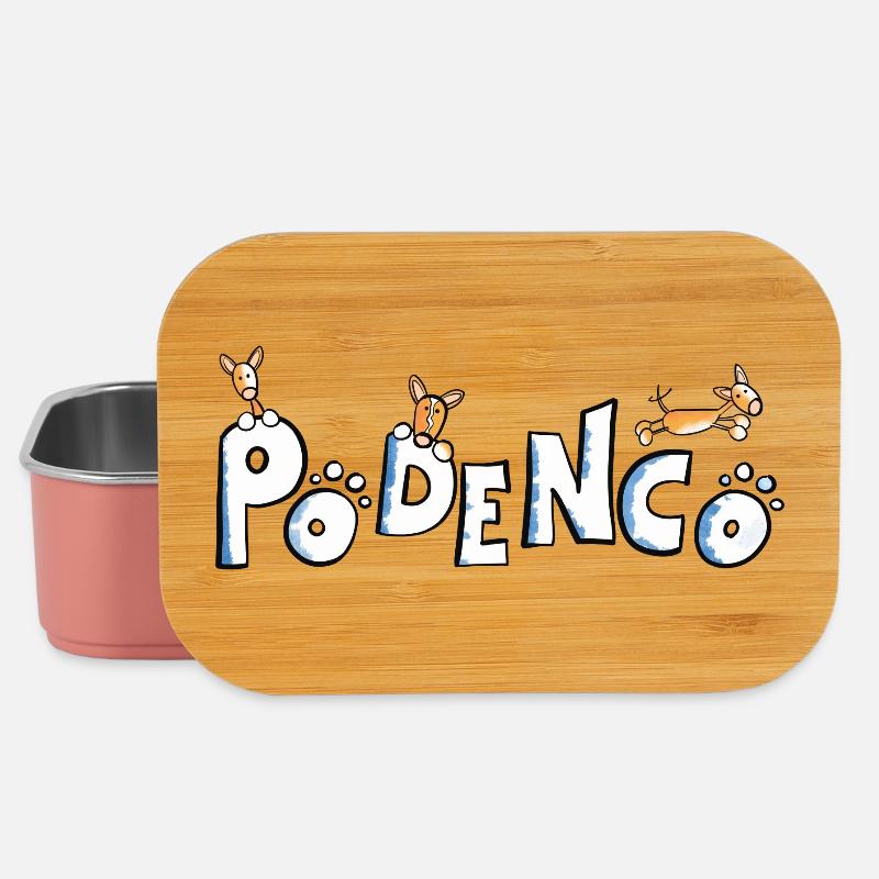 Cute Podenco Font - Lunch Box - light pink
