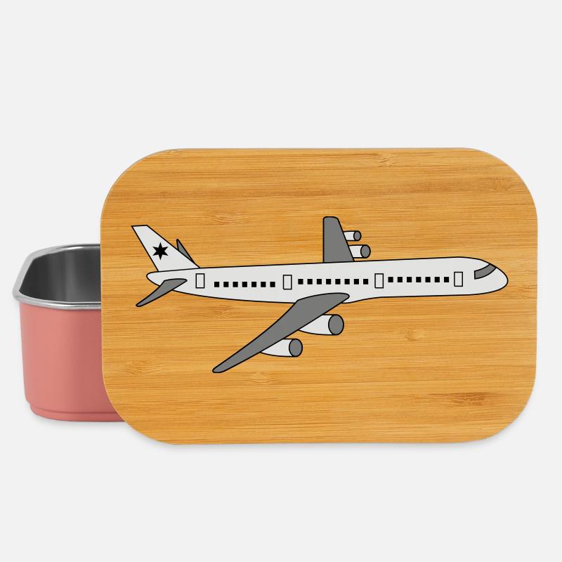 Flugzeug - Lunch Box - Hellrosa