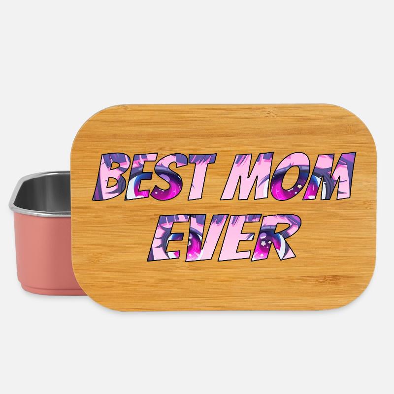 Best Mom Ever Pink Psy Pattern - Lunch Box - light pink