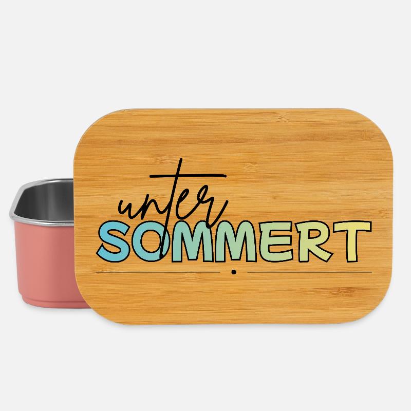 Under summer, vacation, summer - Lunch Box - light pink