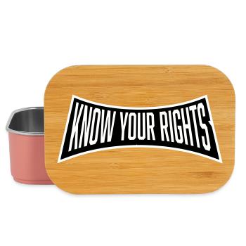 Know Your Rights Aktivismus Gerechtigkeit Freiheit - Lunch Box - Hellrosa - Vorne