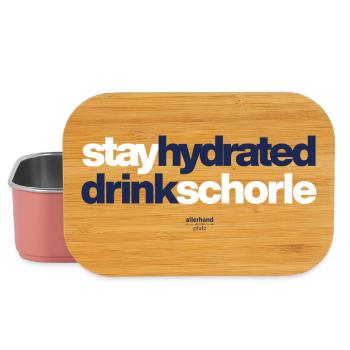 stay hydrated drink schorle - Lunch Box - Hellrosa - Vorne