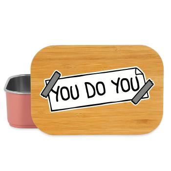 You Do You Funny Self-Confidence Freedom Logo - Lunch Box - light pink - Front