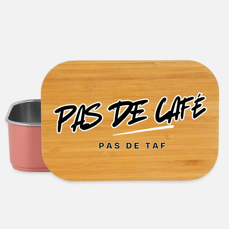 Kein Kaffee Typografisches Design - Lunch Box - Hellrosa