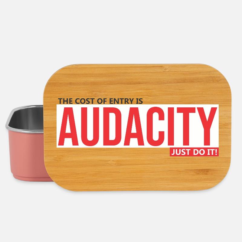 Audacity Mut zum Sprung - Lunch Box - Hellrosa