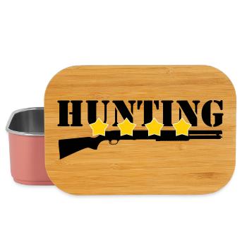 Chasse - Chasseur - Boîte à goûter - rose clair - Devant