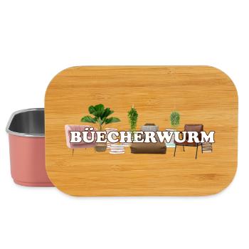 BÜECHERWURM - Lunch Box - Hellrosa - Vorne