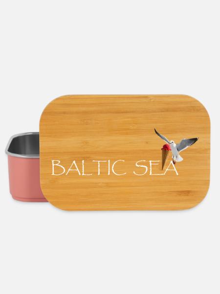 Ostsee Möwe die Eis klaut - Lunch Box - Hellrosa
