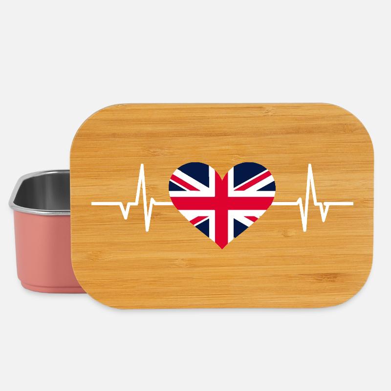 Union Jack Heartbeat - Lunch Box - light pink