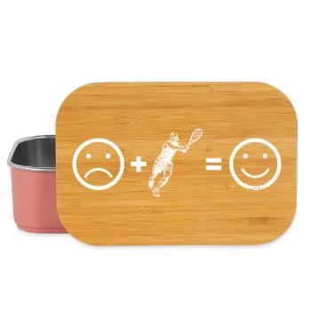 Geschenkidee für einen Tennis mit Tennis - Lunch Box - Hellrosa - Vorne