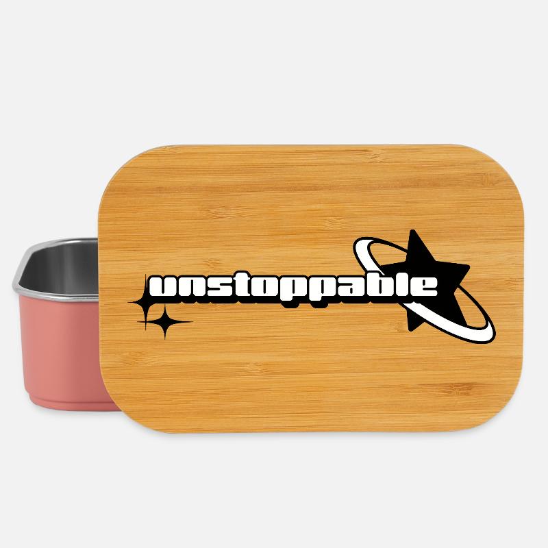 Unstoppable Graphic Design - Lunch Box - light pink