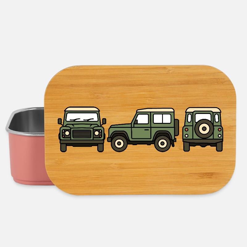 Offroad car - Lunch Box - light pink