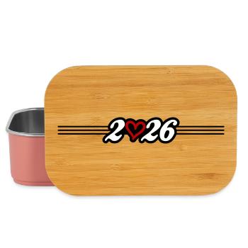 Année du Cœur 2026 - Boîte à goûter - rose clair - Devant