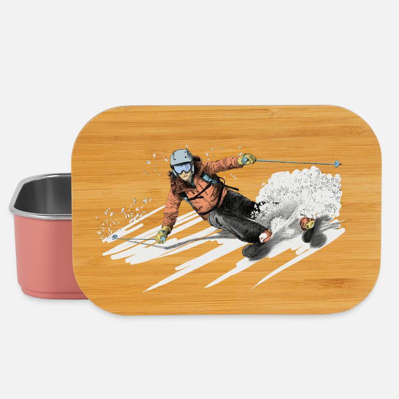 ski - Lunch Box - Hellrosa