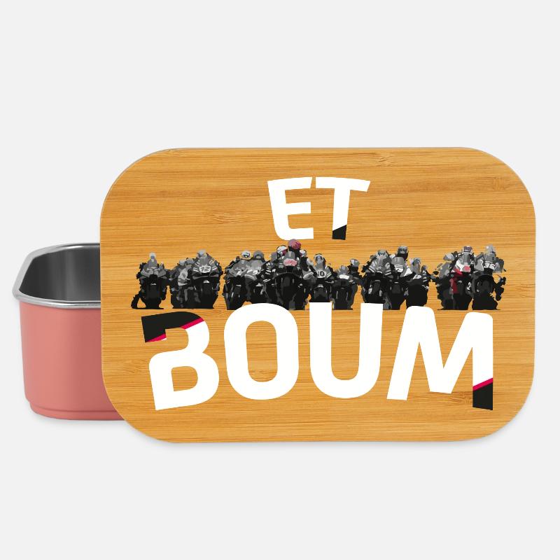ET BOUM MOTO - Boîte à goûter - rose clair