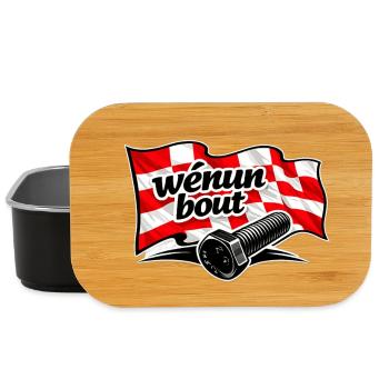 wè nun bout - Lunch Box - black - Front