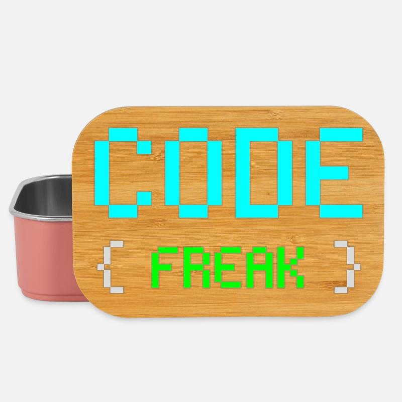 Pixel Code Freak Neon Tee - Lunch Box - light pink