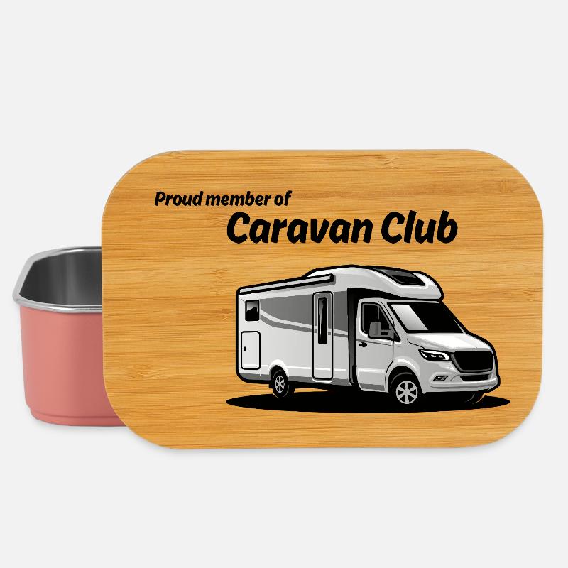 Caravan Graphic Silhouette - Lunch Box - light pink