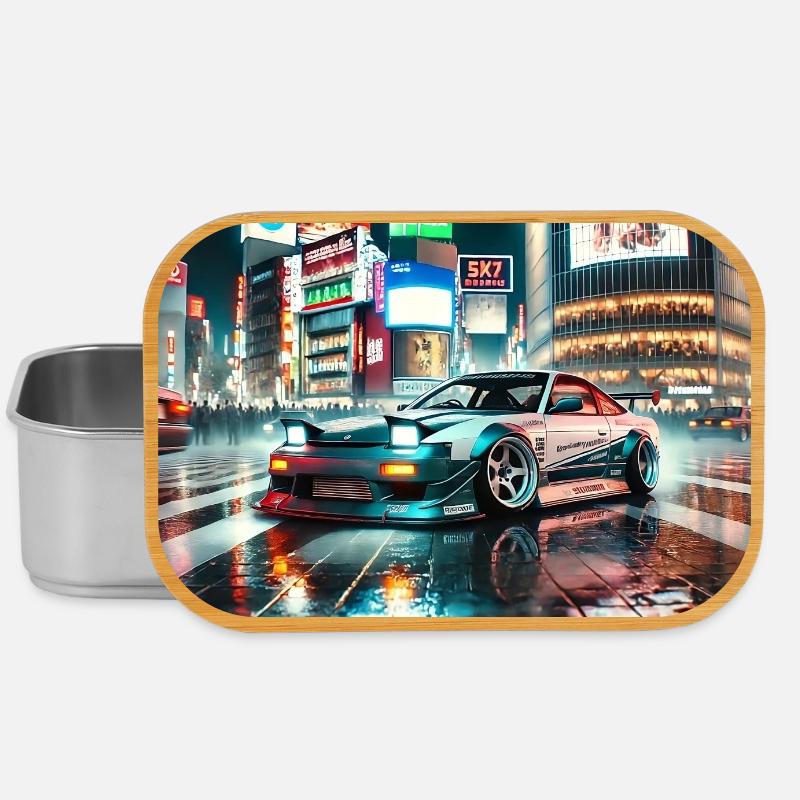 Driftauto - Lunch Box - Silber