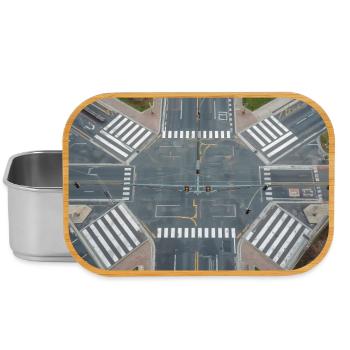 Aerial view of intersection geometry - Lunch Box - silver - Front