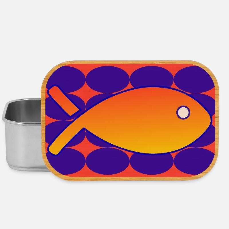 POISSON - Boîte à goûter - argent