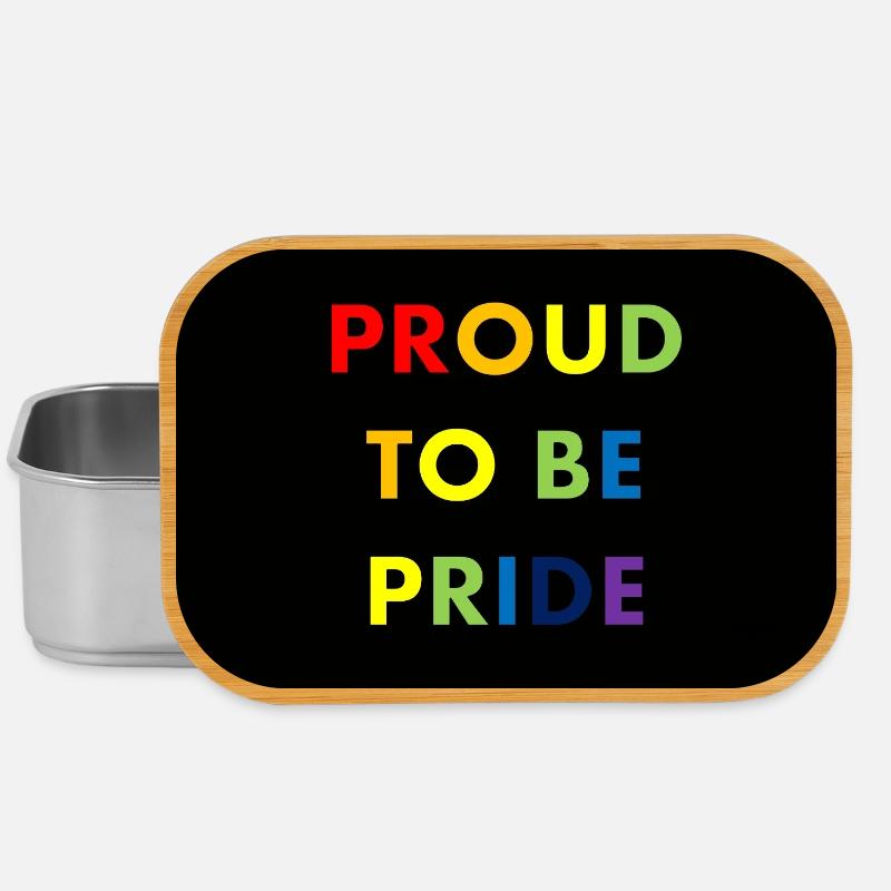 Proud to Be Pride Regenbogen - Lunch Box - Silber