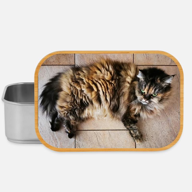 Kitty Cat - Lunch Box - silver