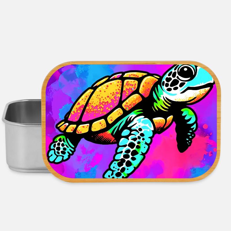 turtle - Lunch Box - silver