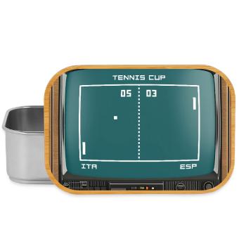 Tennis Cup Vintage Jannik and Carlos - Lunch Box - silver - Front
