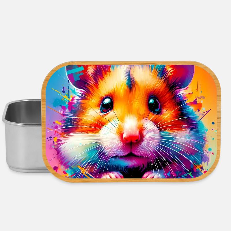 Hamster - Lunch Box - Silber