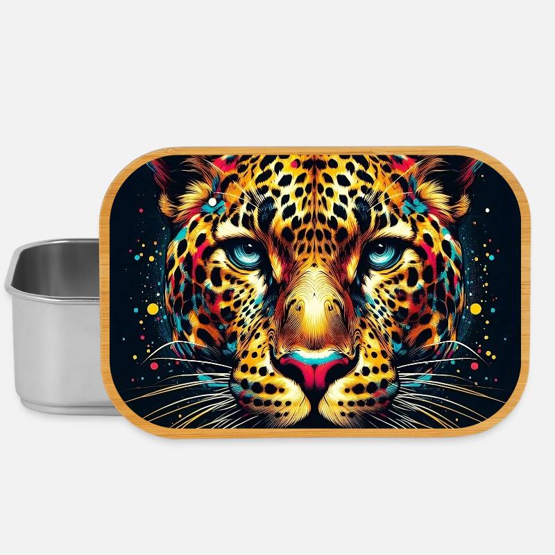 Leopard - Lunch Box - Silber