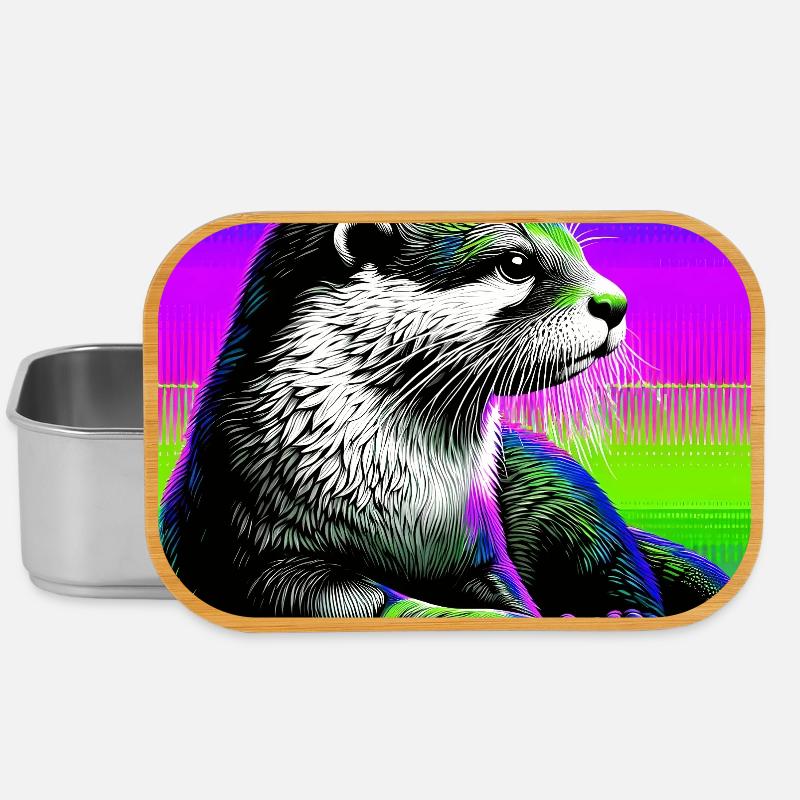 loutre - Boîte à goûter - argent