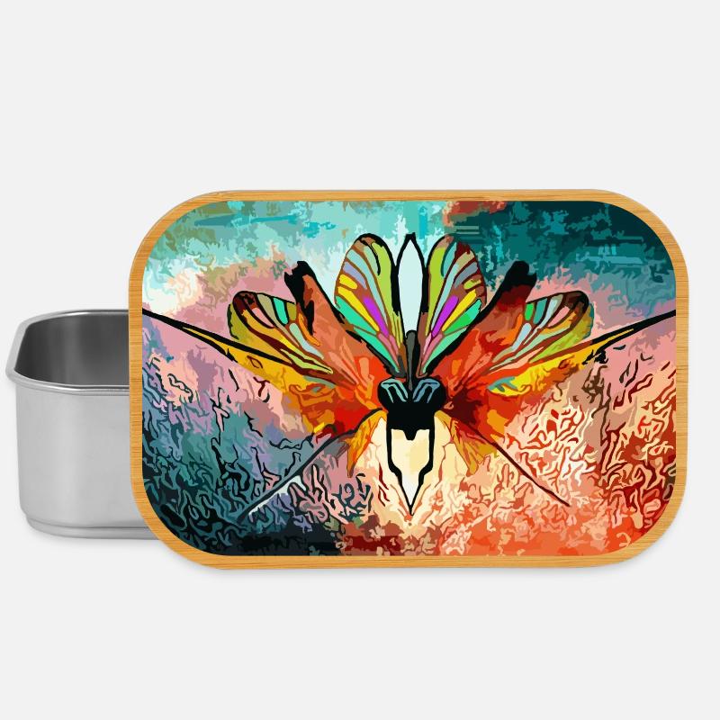 Rêve de papillon coloré - Boîte à goûter - argent