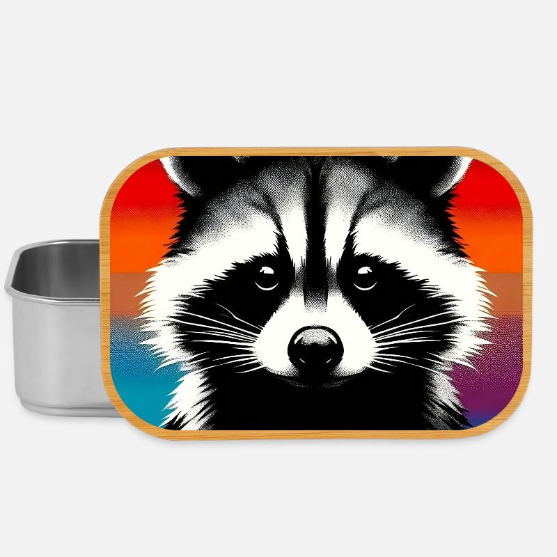 Waschbär - Lunch Box - Silber