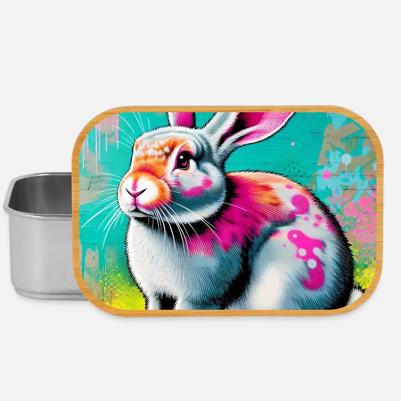 lapin - Boîte à goûter - argent