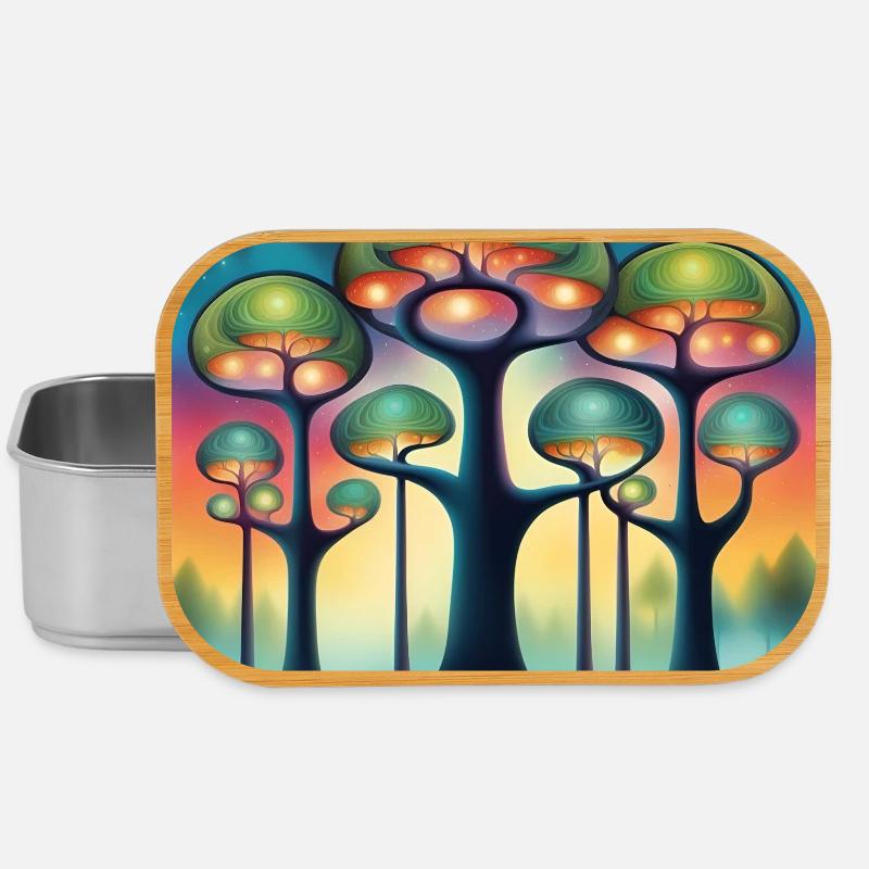 Hundertwasser Bäume - Lunch Box - Silber
