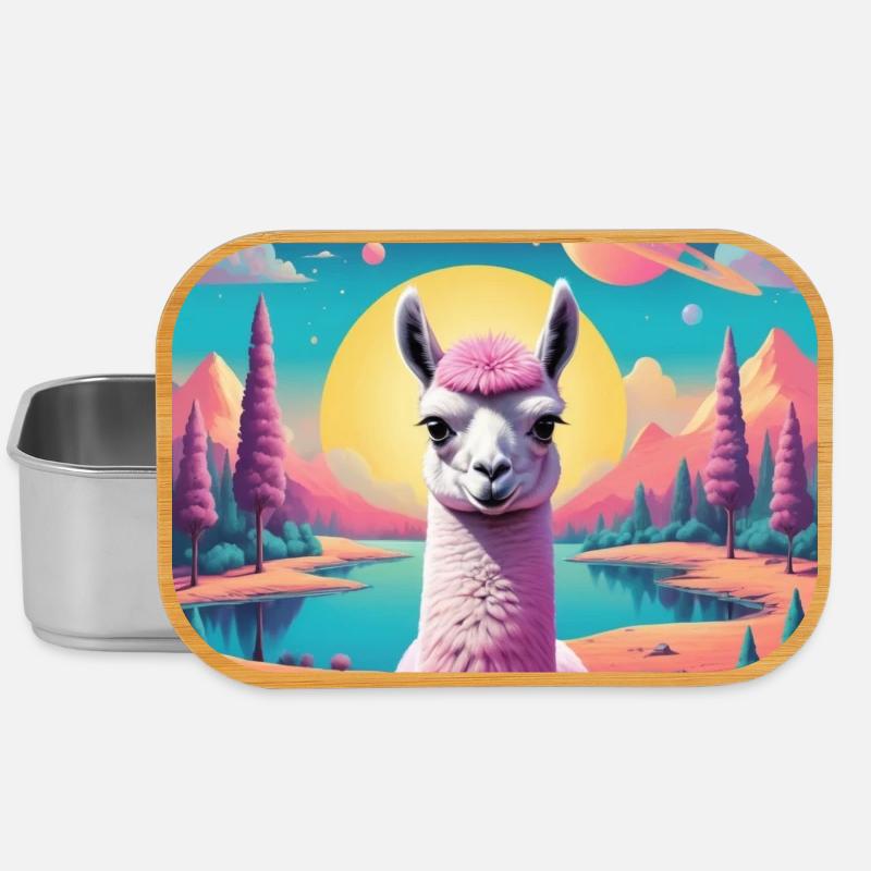 Space Llama - Lunch Box - silver