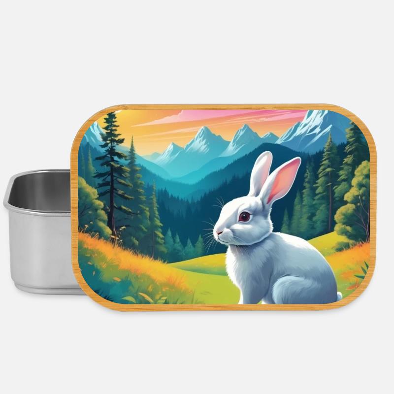 Lapin - Boîte à goûter - argent