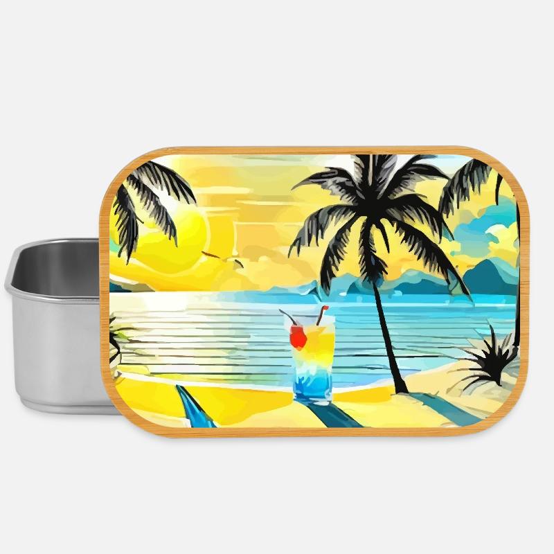 Beach - Lunch Box - Silber