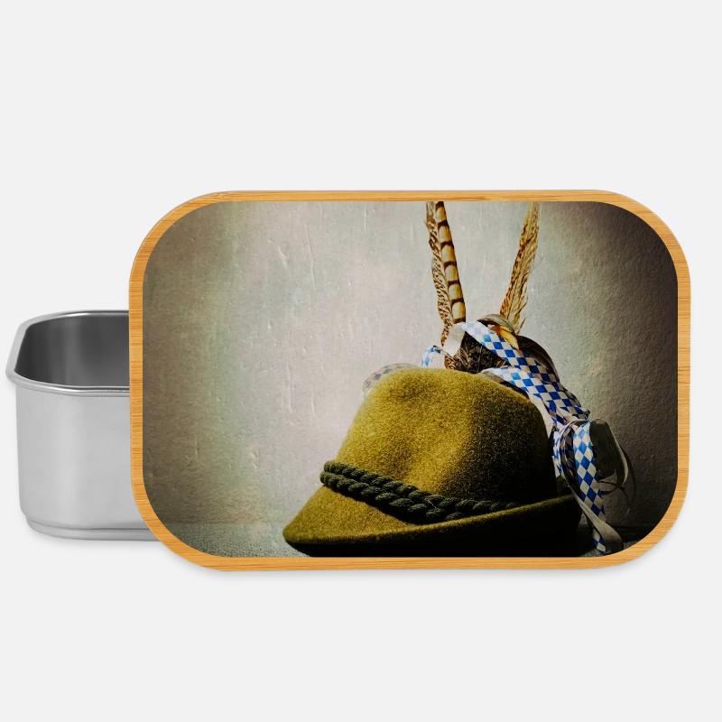 Alpine hat with feather band - Lunch Box - silver