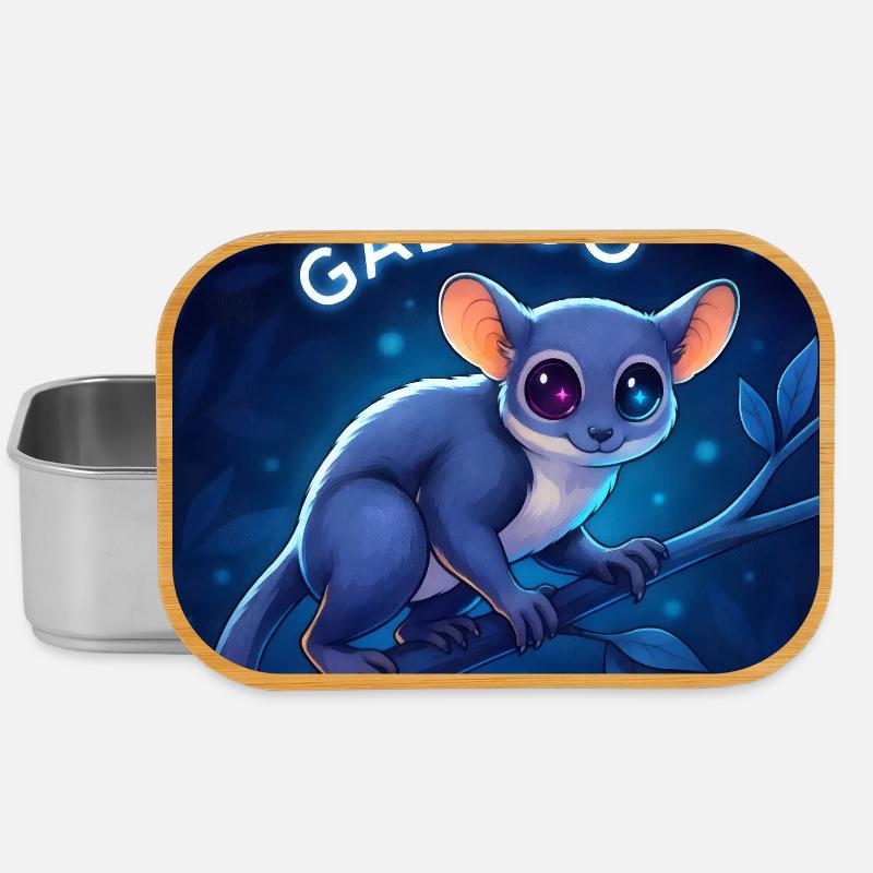 Galago Night Eyes Peluche Breloque - Boîte à goûter - argent