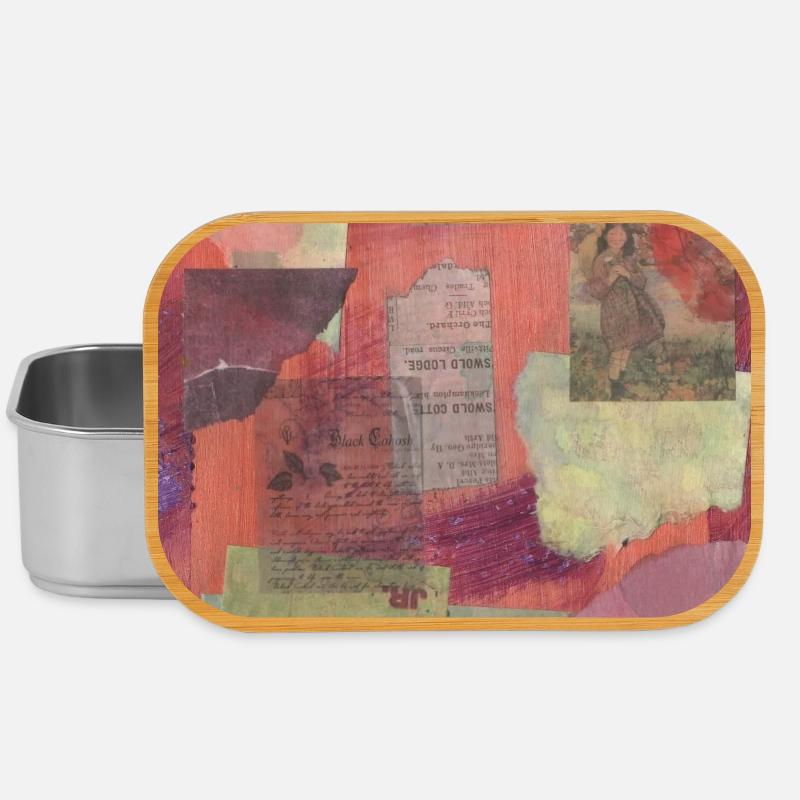 Abstract collage - Lunch Box - silver