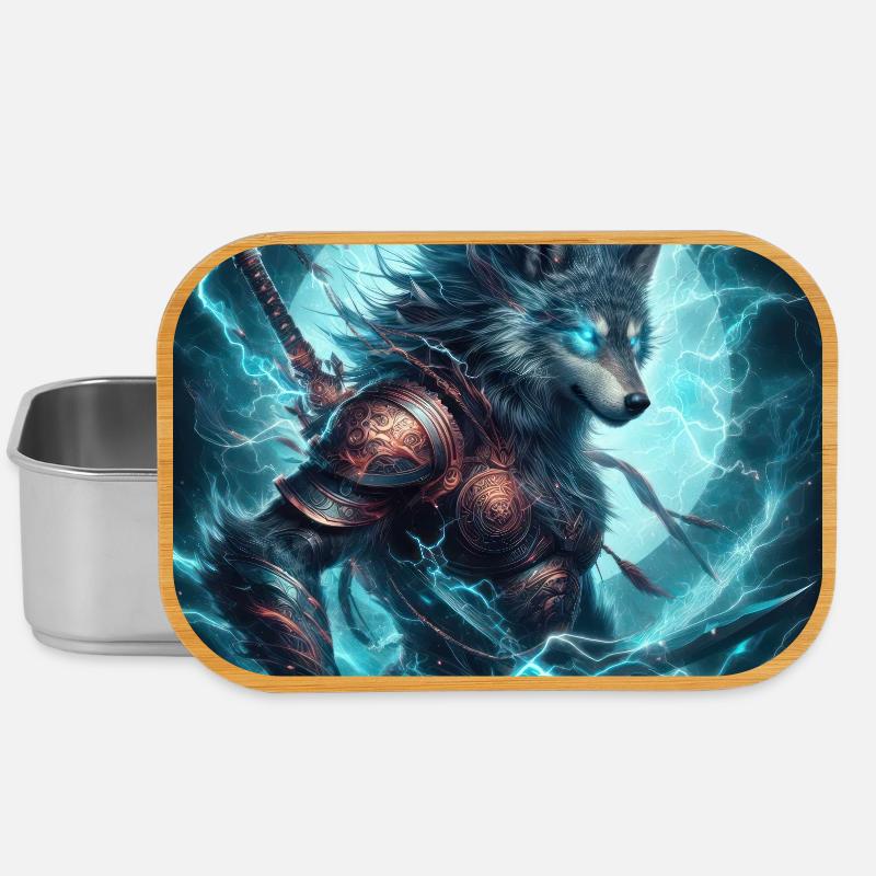 Luminous Arcane Wolf Armor - Lunch Box - silver