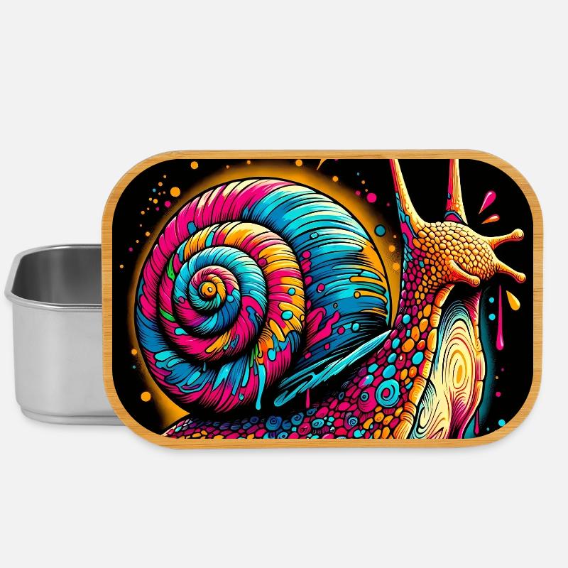 Schnecke - Lunch Box - Silber