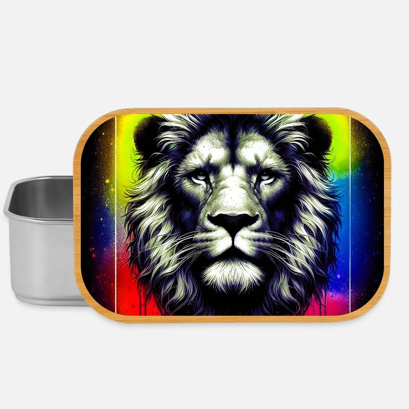 Löwe - Lunch Box - Silber