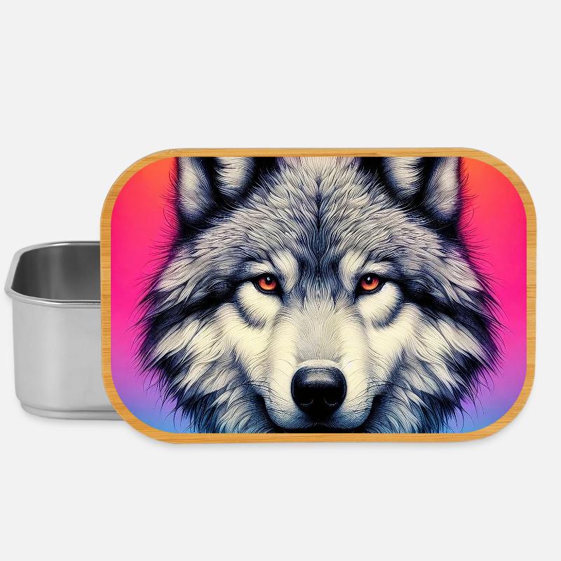 Wolf - Lunch Box - Silber