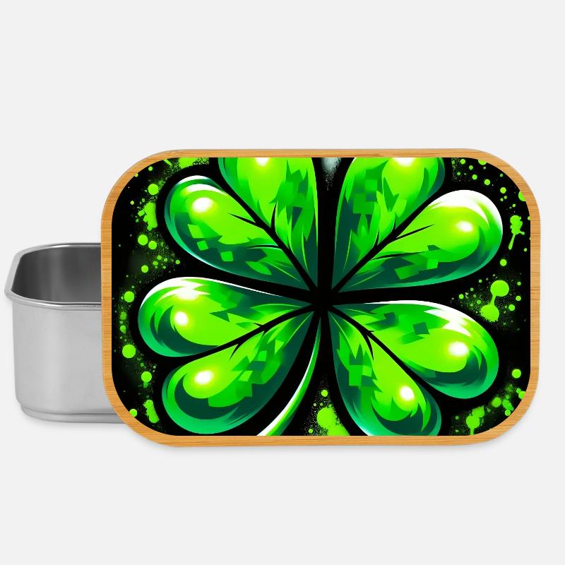 Four-leaf clover - Lunch Box - silver