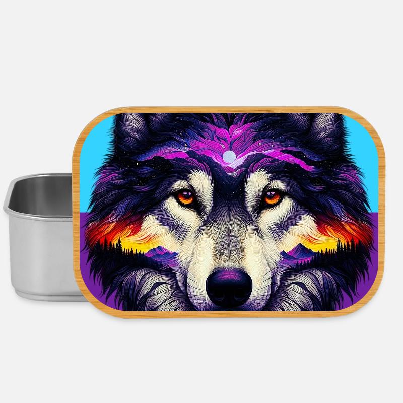 Wolf - Lunch Box - Silber