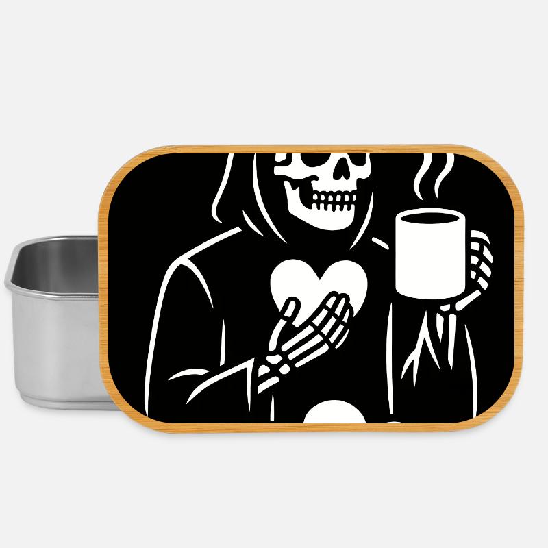 Grim Reaper Coffee Mug Design - Lunch Box - silver